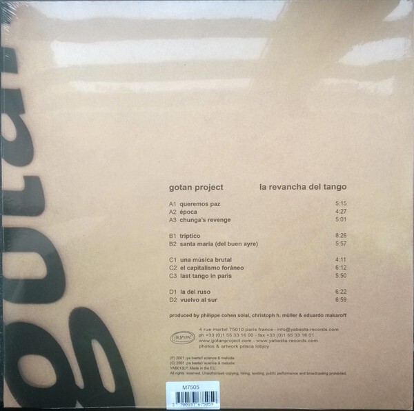 Gotan Project - La Revancha Del Tango (Limited Edit) (Picture Disc) (20th Anniversary Edit) (2LP)