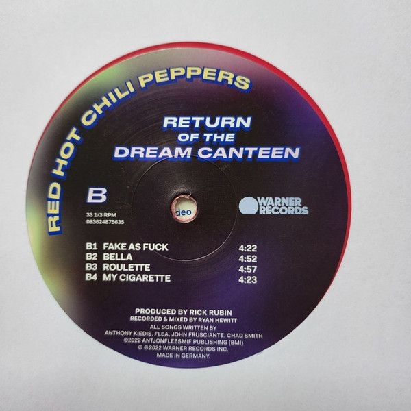 Red Hot Chili Peppers - Return Of The Dream Canteen (Limited Edit) (Pink) (2LP)