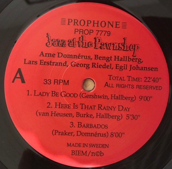 Jazz at the Pawnshop - Arne Domnerus (2LP)