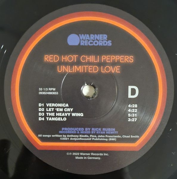Red Hot Chili Peppers - Unlimited Love (Deluxe Edit) (2LP)