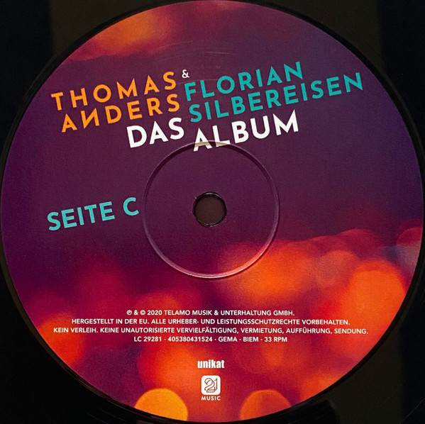 Thomas Anders & Florian Silbereisen - Das Album ( Limited Edit) (Numbered) (2Lp)