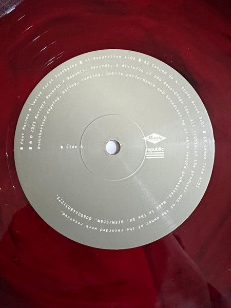 Post Malone - Twelve Carat Toothache (color) (2LP)