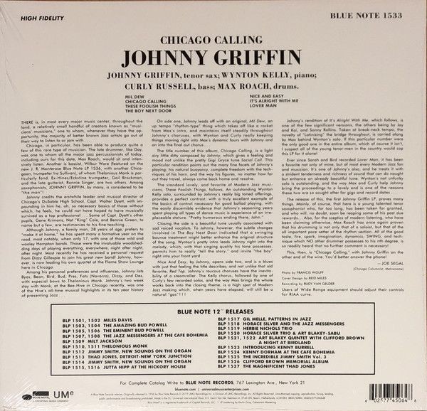 Johnny Griffin - Introducing Johnny Griffin (Mono) (LP)