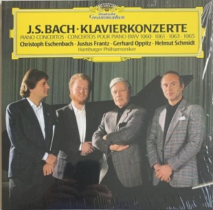 Bach, Christoph Eschenbach • Justus Frantz • Gerhard Oppitz • Helmut Schmidt,, Гамбургский филармонический оркестр - Концерты для фортепиано с оркестром BWV 1060 • 1061 • 1063 • 1065 (LP)