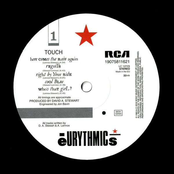 Виниловая пластинка Eurythmics - Touch (LP)