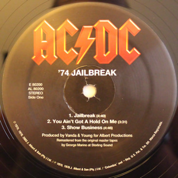 Виниловая пластинка AC/DC - '74 Jailbreak (LP)