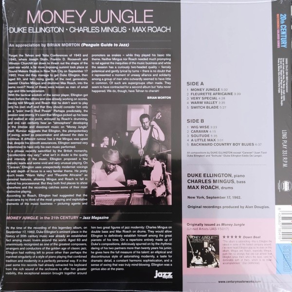 Duke Ellington, Charlie Mingus & Max Roach - Money Jungle (Color) (LP)