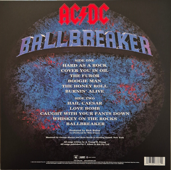 Виниловая пластинка AC/DC – Ballbreaker  (Special Edit) (50th Anniversary Edit) (Gold) (LP)
