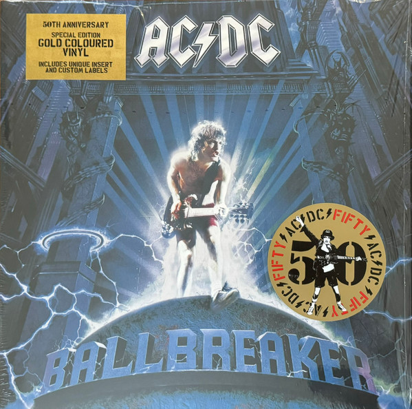 Виниловая пластинка AC/DC – Ballbreaker  (Special Edit) (50th Anniversary Edit) (Gold) (LP)