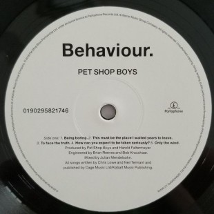 Pet Shop Boys - Behaviour (LP)