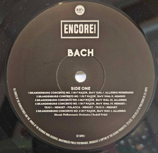 Bach: Brandenbug Concertos / Бранденбургские концерты (LP)