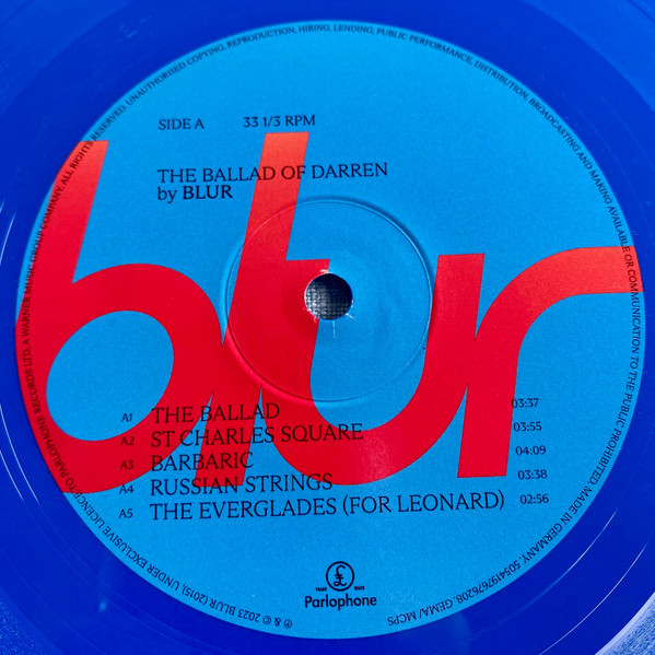 Blur - The Ballad Of Darren (color) (LP)